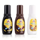 Flüssige Schuhcreme für Lederschuhe (Schwarzbraun, neutrale Farbe)